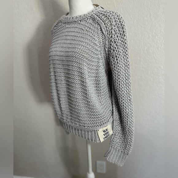 🆕 We the Free/ Free People We The Free Essential Linen Crew /Lunar Rock/XSMALL - Picture 2 of 8